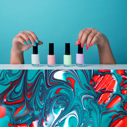 Nail polish art style